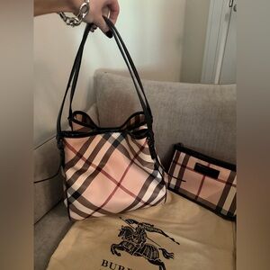 BurberryCanterbury Tote Nova Check Coated Canvas Small